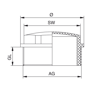 Plastová záslepka WN na vidlicový kľúč