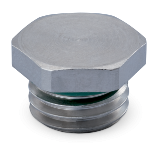 Poniklované mosadzné záslepky V-NE-Ms